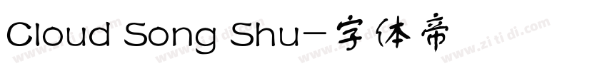 Cloud Song Shu字体转换